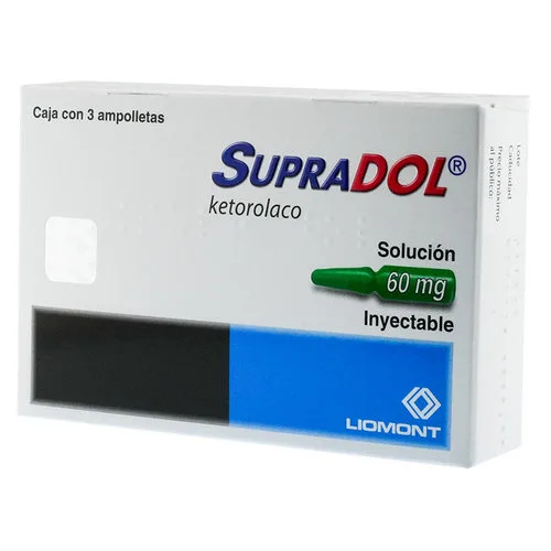 Supradol 60 Mg Con 3 Ampolletas