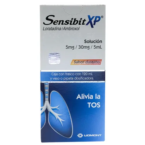 Sensibit Xp 5/30 Mg Solución Oral Sabor Durazno 120 Ml