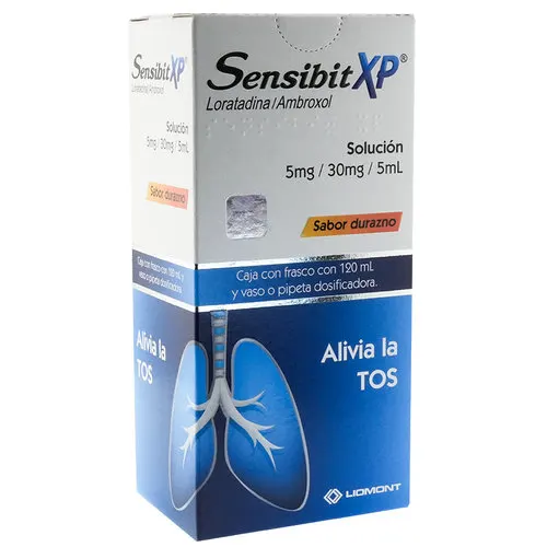 Sensibit Xp 5/30 Mg Solución Oral Sabor Durazno 120 Ml