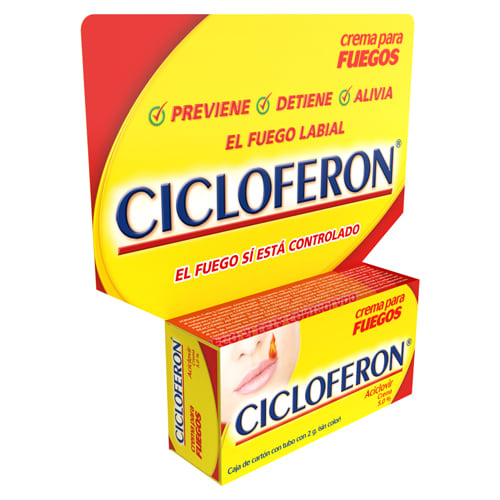 Cicloferon 5% Crema Para Fuegos Con 2 G