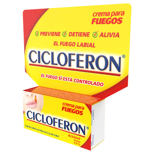 Cicloferon 5% Crema Para Fuegos Con 2 G