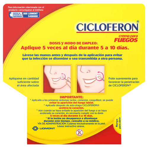 Cicloferon 5% Crema Para Fuegos Con 2 G