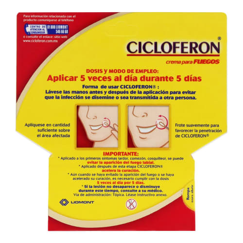 Comprar Cicloferon 5% Crema Para Fuegos Con 2 G