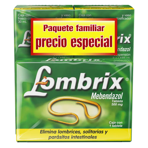 Lombriz 500 Mg Suspensión 30 Ml + Tableta Duopack