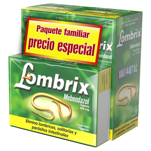 Lombriz 500 Mg Suspensión 30 Ml + Tableta Duopack