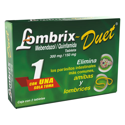 Lombrix Duet 300/150 Mg Con 2 Tabletas