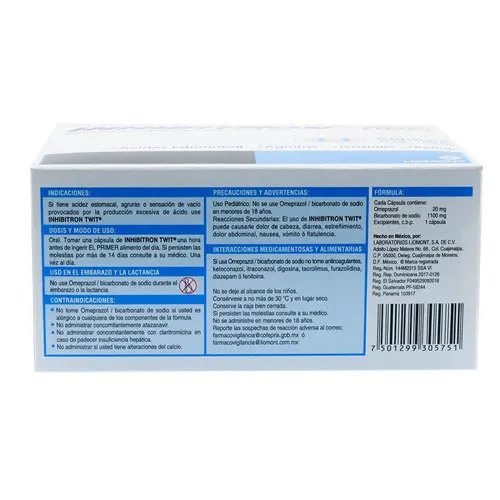Inhibitron Twit 20/1100 Mg Con 30 Cápsulas
