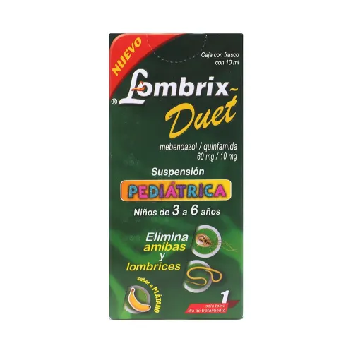 L-Ombrix Duet 60/10 Mg Suspensión Pediátrica 3 A 6 Años Sabor Plátano Con 10 Ml