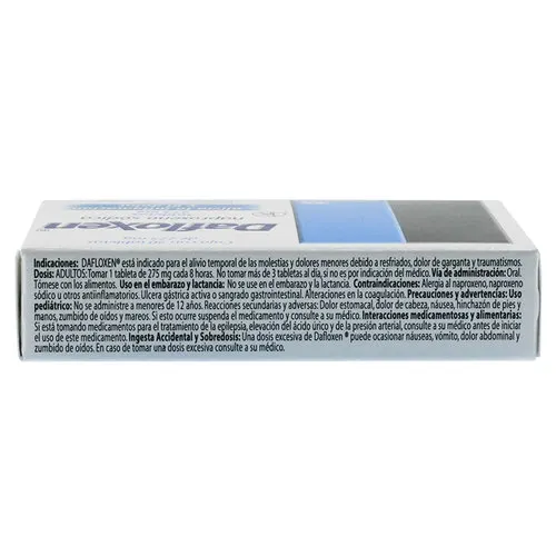 Dafloxen 275 Mg Con 20 Cápsulas