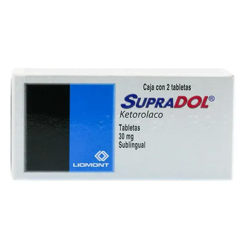 Supradol 30 Mg Con 2 Tabletas Sublinguales