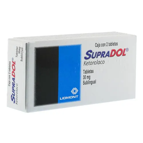 Supradol 30 Mg Con 2 Tabletas Sublinguales