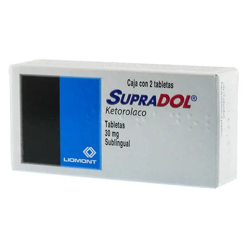Supradol 30 Mg Con 2 Tabletas Sublinguales