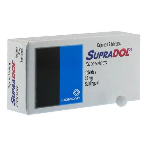 Supradol 30 Mg Con 2 Tabletas Sublinguales
