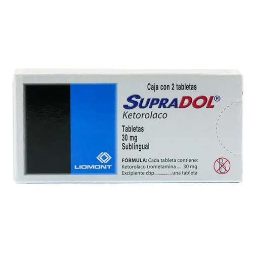 Supradol 30 Mg Con 2 Tabletas Sublinguales