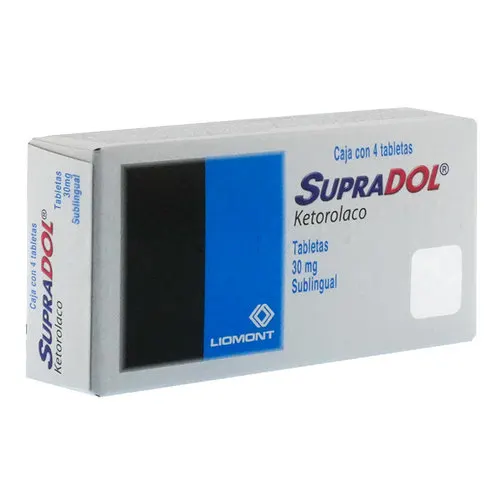 Supradol 30 Mg Con 4 Tabletas Sublinguales