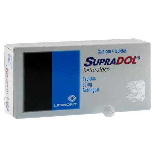 Supradol 30 Mg Con 4 Tabletas Sublinguales