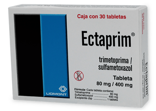 Ectaprim Sulfametoxazol Trimetoprima 80/400 Mg Con 30 Tabletas