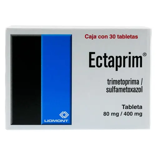 Ectaprim Sulfametoxazol Trimetoprima 80/400 Mg Con 30 Tabletas