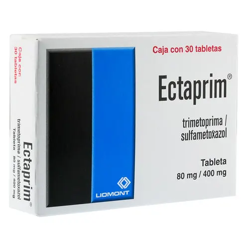 Ectaprim Sulfametoxazol Trimetoprima 80/400 Mg Con 30 Tabletas