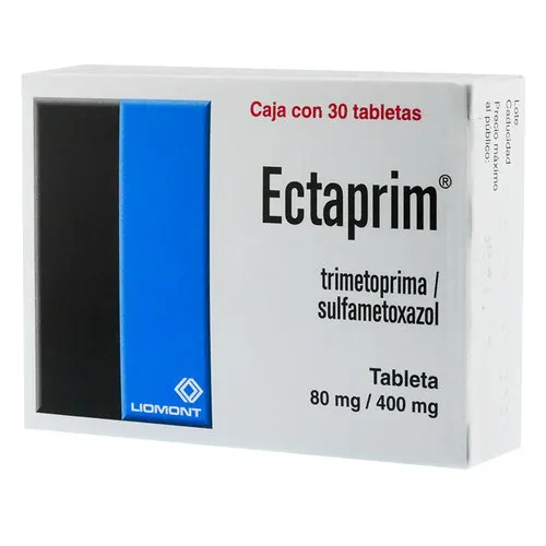 Ectaprim Sulfametoxazol Trimetoprima 80/400 Mg Con 30 Tabletas