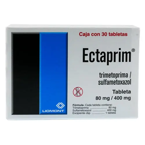 Ectaprim Sulfametoxazol Trimetoprima 80/400 Mg Con 30 Tabletas