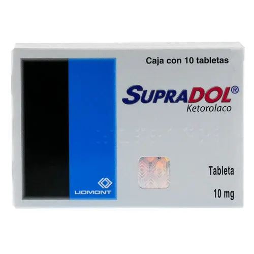 Supradol 10 Mg Con 10 Tabletas