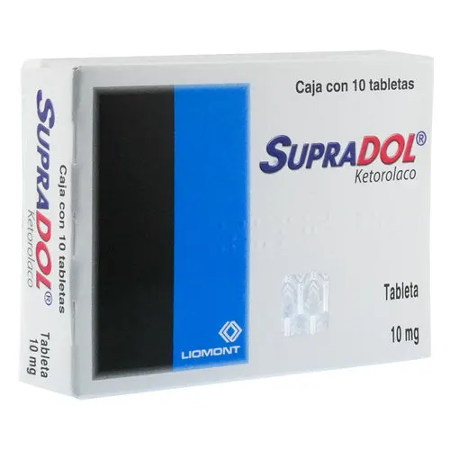 Supradol 10 Mg Con 10 Tabletas