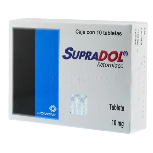 Supradol 10 Mg Con 10 Tabletas