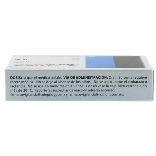 Supradol 10 Mg Con 10 Tabletas
