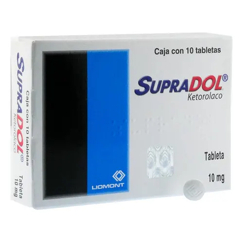 Supradol 10 Mg Con 10 Tabletas