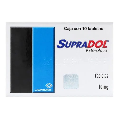 Comprar Supradol 10 Mg Con 10 Tabletas