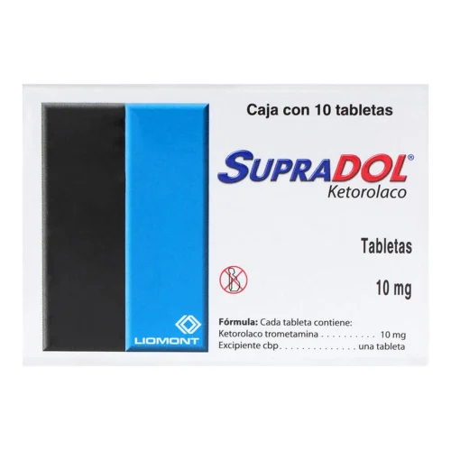 Comprar Supradol 10 Mg Con 10 Tabletas