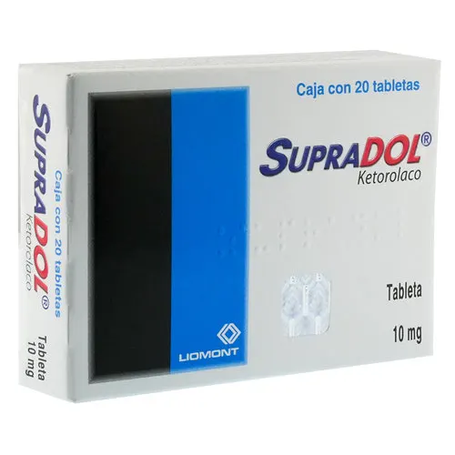 Supradol 10 Mg Con 20 Tabletas