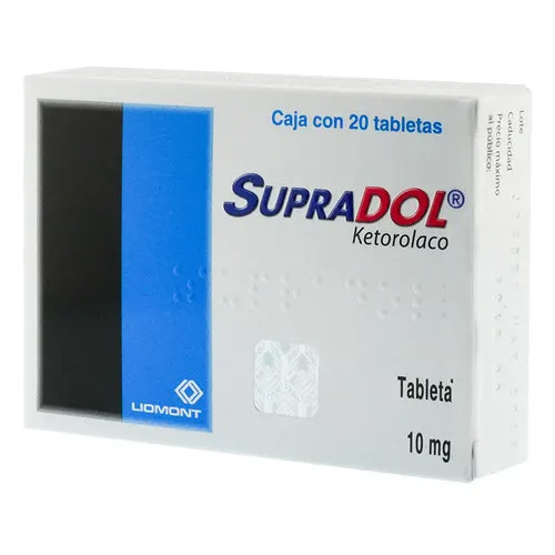Supradol 10 Mg Con 20 Tabletas