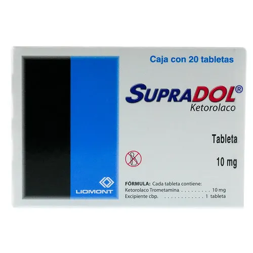 Supradol 10 Mg Con 20 Tabletas
