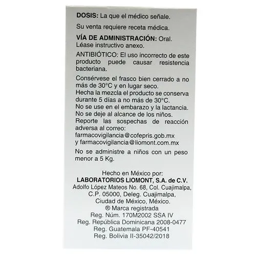 Macrozit Azitromicina 600 Mg Suspensión Oral 15 Ml
