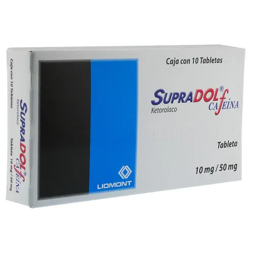 Supradol 10/50 Mg Con 10 Tabletas