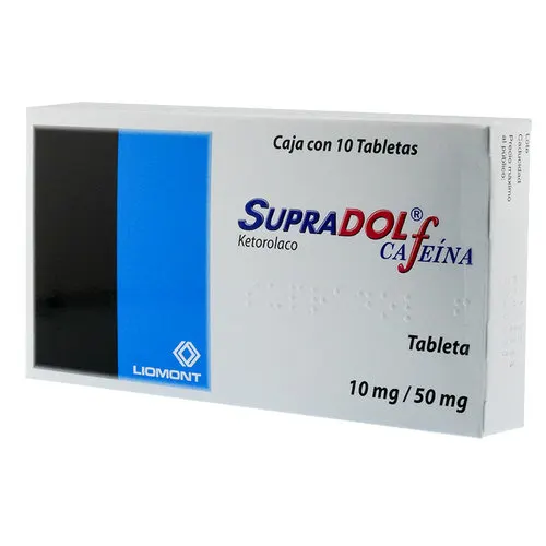 Supradol 10/50 Mg Con 10 Tabletas