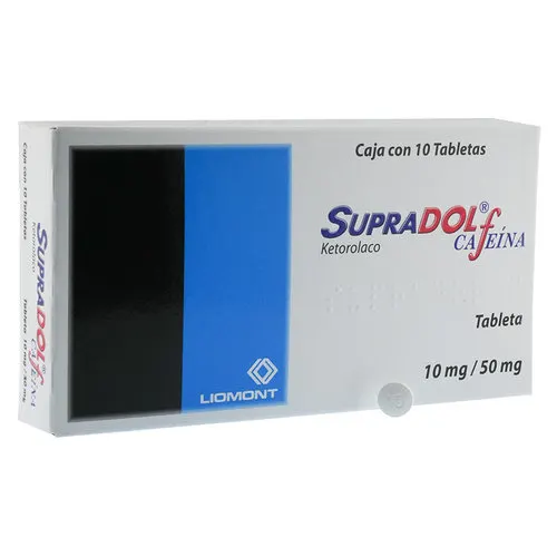 Supradol 10/50 Mg Con 10 Tabletas