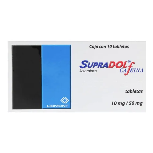 Comprar Supradol 10/50 Mg Con 10 Tabletas