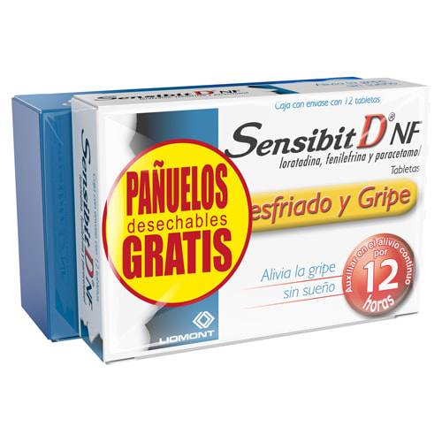 Sensibit D Nf 2.5/5/500 Mg Con 12 Tabletas