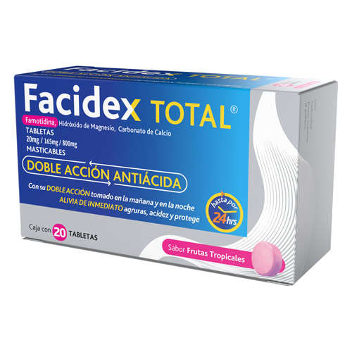 Facidex Total 20/165/800 Mg Con 20 Tabletas
