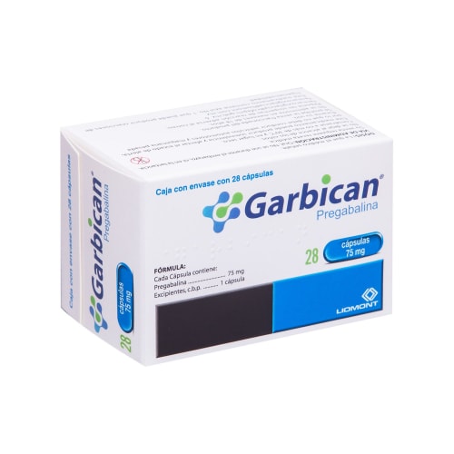 Comprar Garbican 75 Mg Con 28 Cápsulas