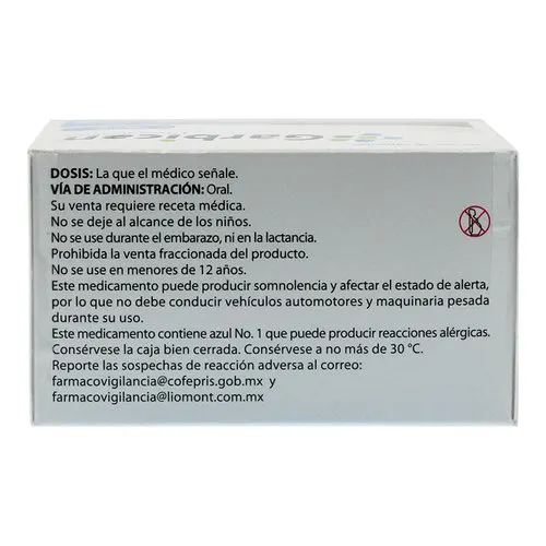 Garbican 75 Mg Con 28 Cápsulas