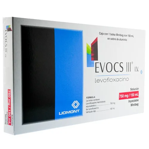 Evocs Iii Levofloxacino Iv Minibag 750 Mg Solución Inyectable 150 Ml