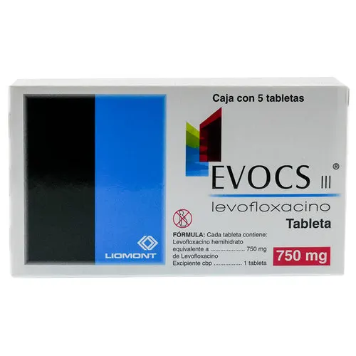Evocs Iii Levofloxacino 750 Mg Con 5 Tabletas
