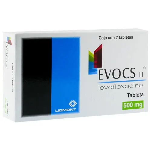 Evocs Iii Levofloxacino 500 Mg Con 7 Tabletas