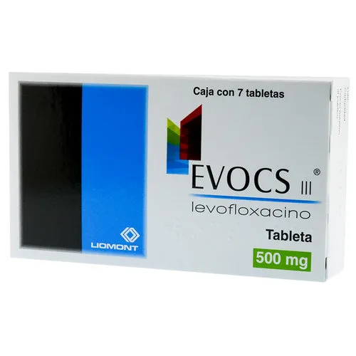 Evocs Iii Levofloxacino 500 Mg Con 7 Tabletas