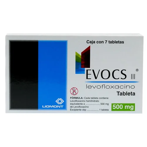 Evocs Iii Levofloxacino 500 Mg Con 7 Tabletas