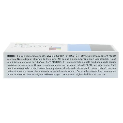 Evocs Iii Levofloxacino 500 Mg Con 7 Tabletas